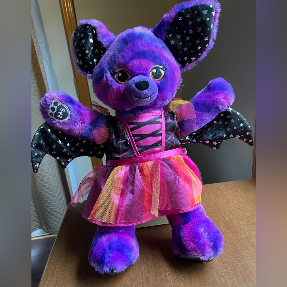 Build A Bear Halloween Starry Night Purple Vampire in Outfit
